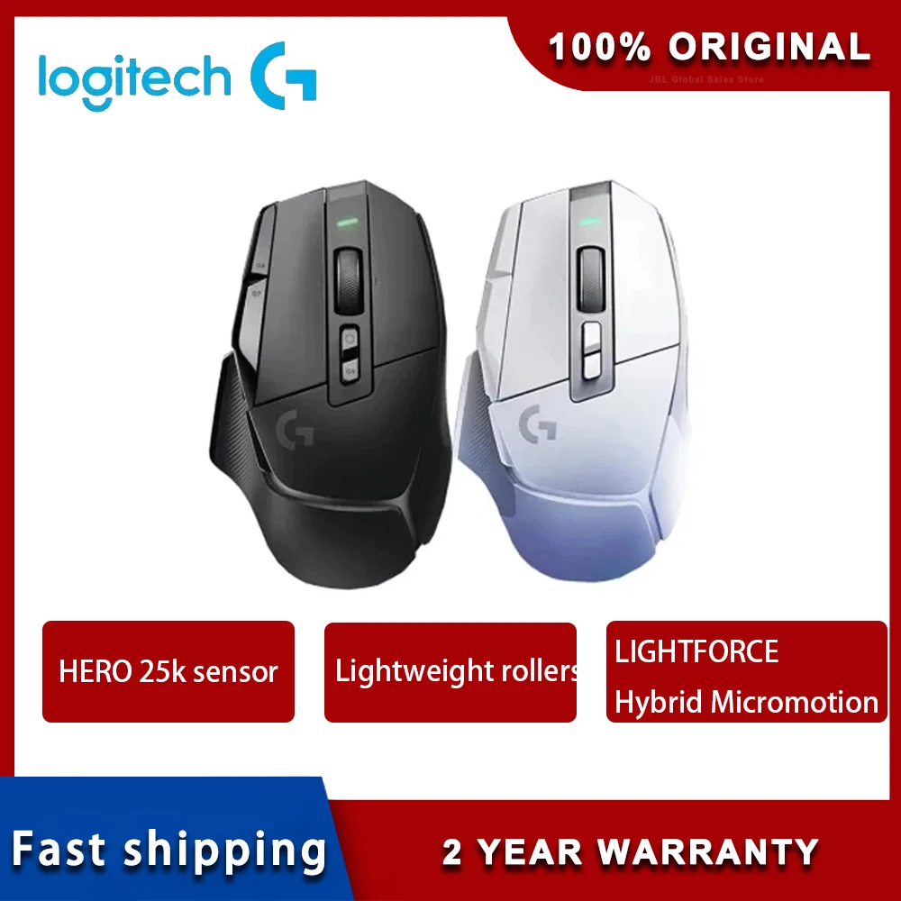 

Logitech G502 X Wireless Gaming Mouse G502X LIGHTSPEED 25K Hero Optical Sensor Programming Gaming Mice New