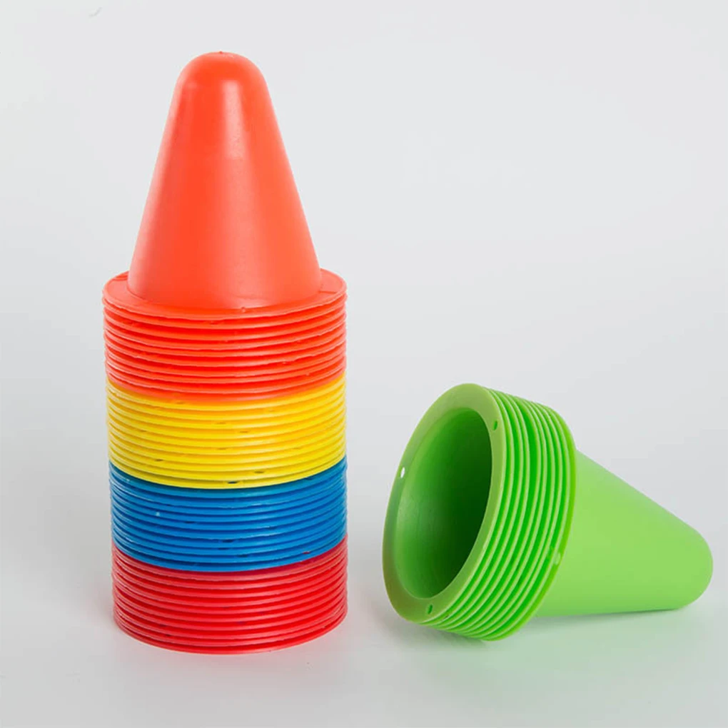 

12 Pieces Cone 23cm Children Sport Training Cones Aid Accessories