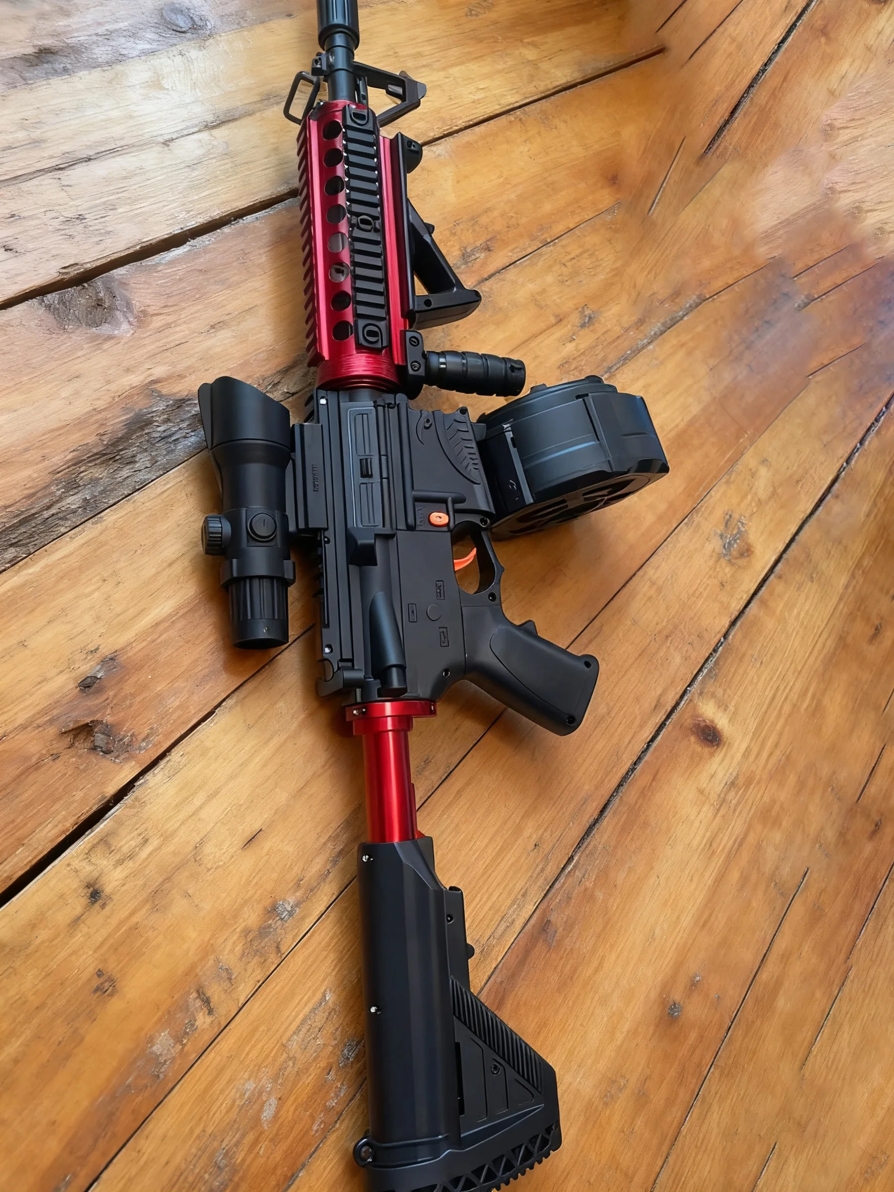 Vollautomatische M416 Gel-Blaster, große Reichweite, elektrische Gel-Ball-Blaster-Pistole für Kriegsspiele im Freien und Schießspielzeug für Erwachsene, 30 Meter