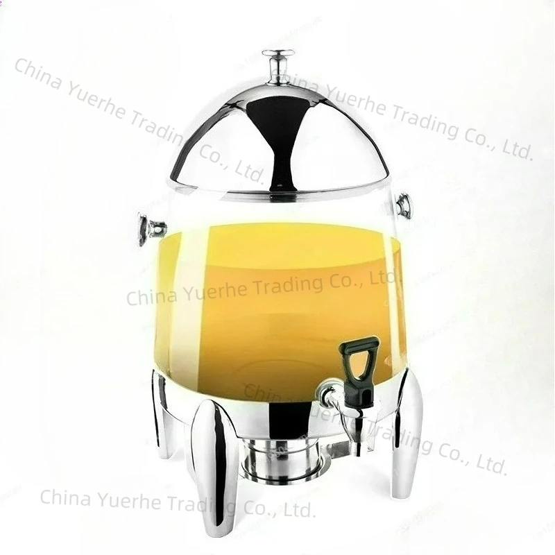 

12L stainless steel coffee tripod juicer, buffet transparent beverage machine, can heat and keep warm soy milk bucket milk