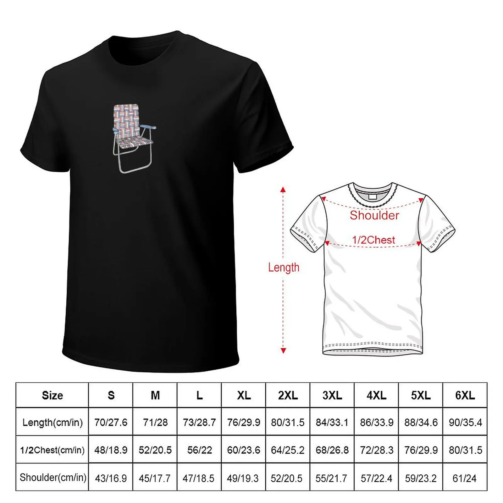 Lawn chair T-Shirt Work Style Casual T-Shirt
