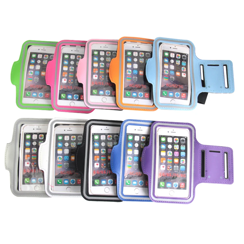 300pcs4.7 5.5inch Sport Running Waterproof Armband for iphone X 8 Cover Pouch Arm Band For XiaoMi RedMi Note Edge S8 Phone Cases