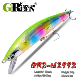 Flash Blade Minnow Fishing Lure 110mm 36g Sinking Seawater & Freshwater Swimbait Fishing Wobbler For Trolling Seabass Carp Pesca