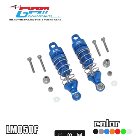 

GPM Aluminum Front Spring Dampers Shocks 50mm for Losi 1/18 Mini-T 2.0 2wd Stadium Truck RTR Replace LOS213000