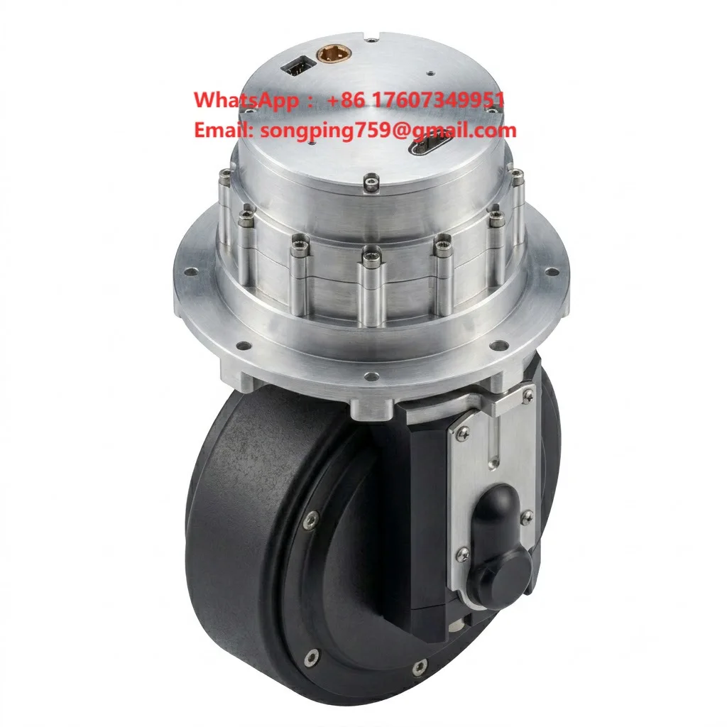 Industrial DC Motor BLDC Steering Drive Wheel 70kg Payload PU Module CAN Bus for Smart Factory Automation AGV Robot Parts