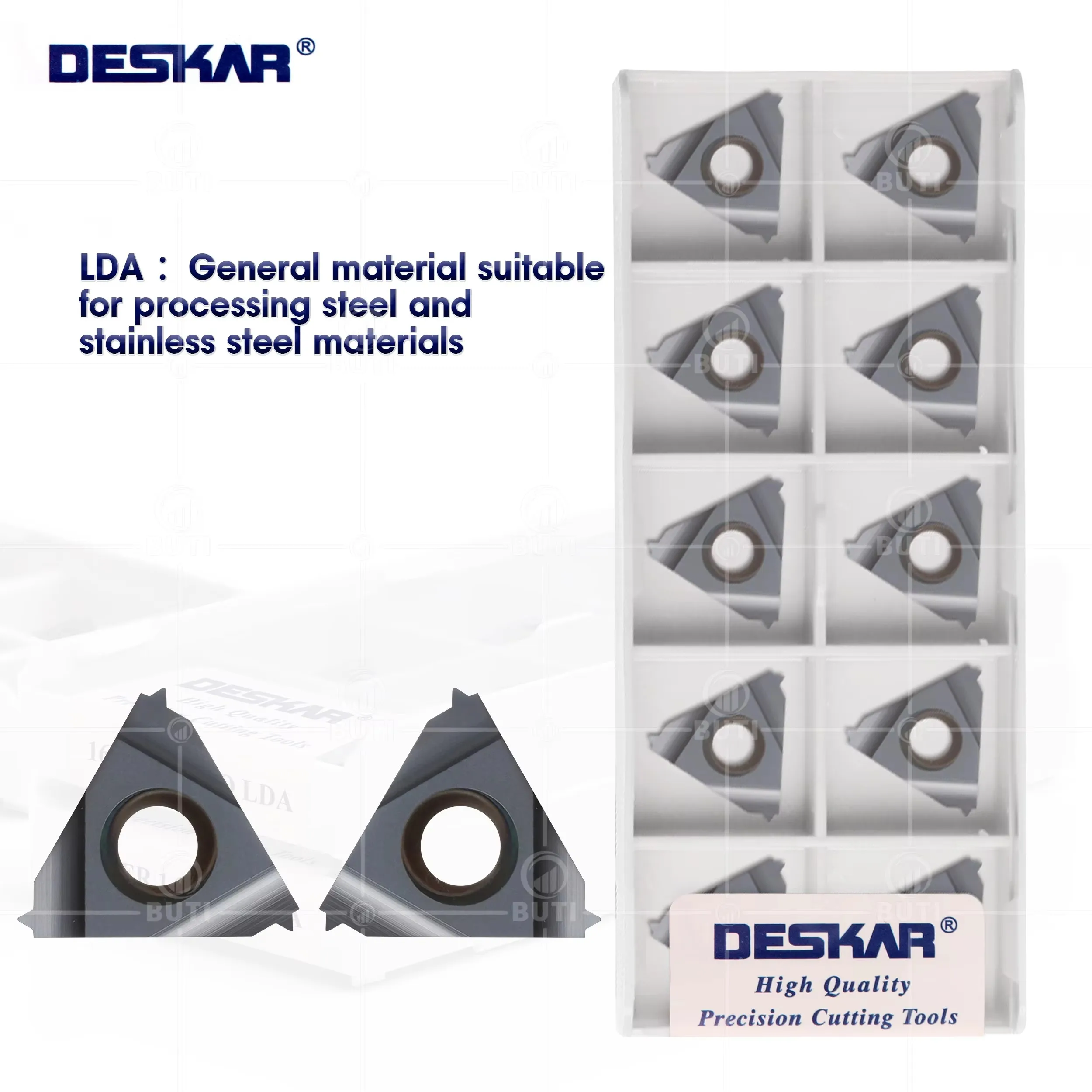

DESKAR 100% оригинал 16ER 16IR 0,75 1,5 1,25 2,0 3,0 ISO LDA Лезвия для резьбы Токарный станок с ЧПУ Лезвия для токарной обработки резьбы внутреннего отверстия