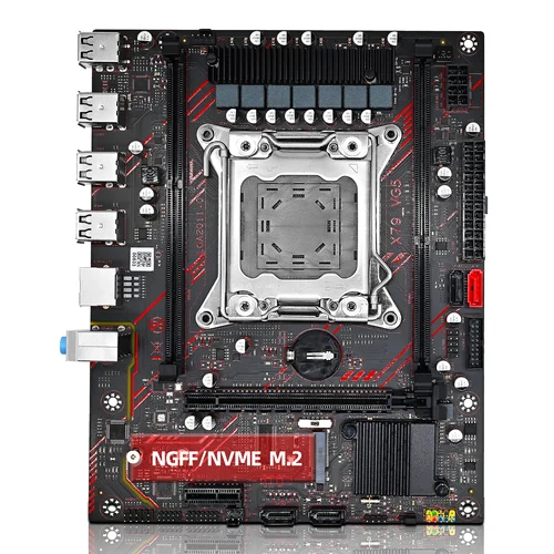 Imagen 2 del producto Juego de placa base ZSUS X79 con CPU Intel LGA2011 Xeon E5 2630 V2 DDR3 1*16GB ECC memoria RAM compatible con ranura M.2 NVME