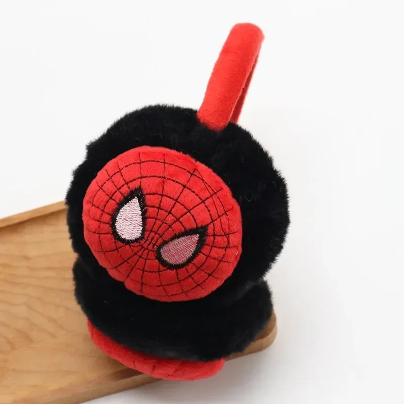 Disney Marvel Spider-Man Earmuffs Boys Winter Fashion Warm Earmuffs Cartoon Casual Children Anime Cute Earmuffs Christmas Gift