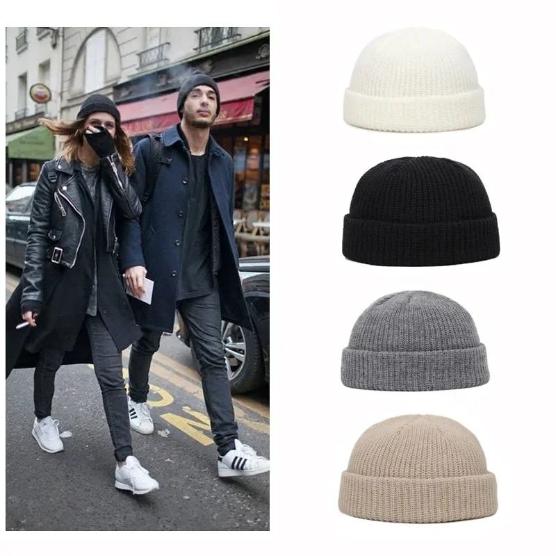 Winter Hats for Unisex New Beanies Knitted Solid Cute Hat Lady Autumn Female Beanie Caps Warmer Bonnet Men Casual Cap