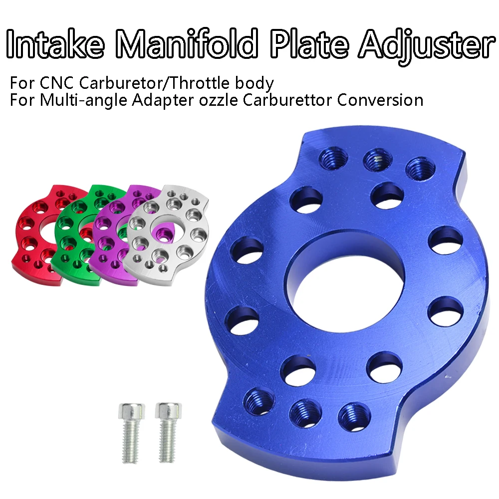 

CNC Carburetor/Throttle body Intake Manifold PLATE ADJUSTER Multi-angle Adapter ozzle Carburettor Conversion