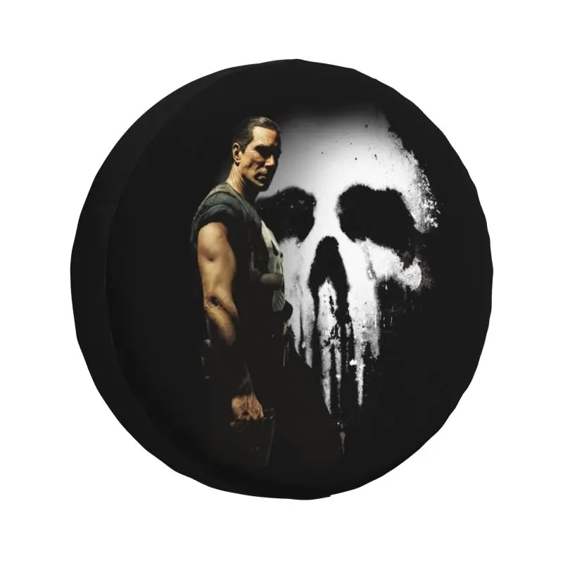 

Custom Punisher Spare Wheel Cover for Jeep Hummer 4WD SUV Tire Protector 14" 15" 16" 17" Inch