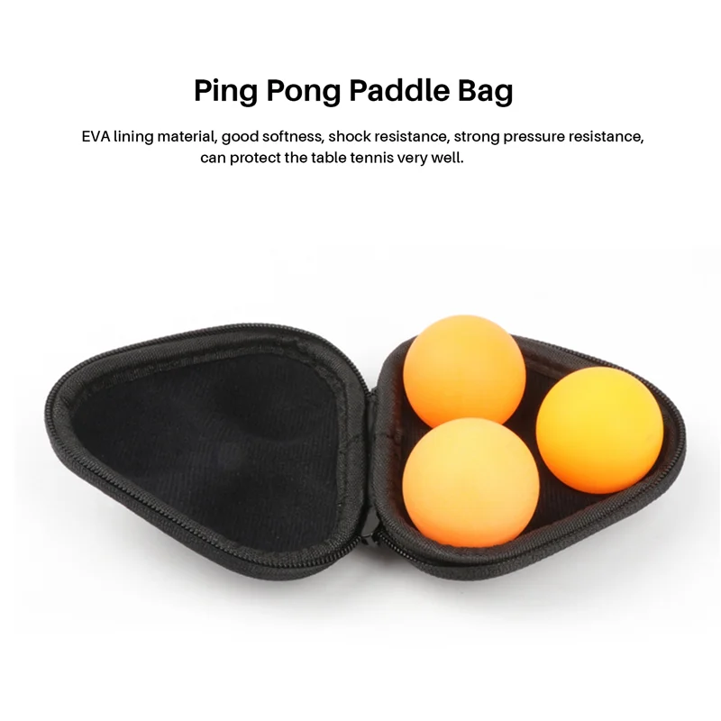 Portable Table Tennis Ball Bag Hard Durable Ping Pong Ball Case Lightweight Waterproof Table Tennis EVA Bags