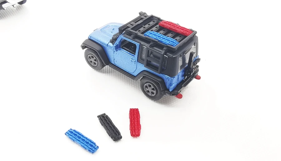 1PCS 1: 64 Manual Off-road Vehicle Model Using Simulation Escape Board Rescue Board Garage Scene Decoration YY004