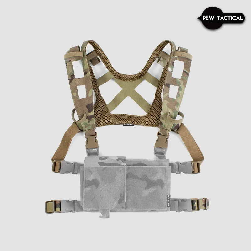 Pew Tactical Molle Airlite Tactical Chest Strap Combat Flexible Harness Outdoor Sports MK4 D3CRM Airsoft Accessories