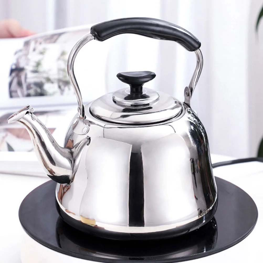 

Stainless Steel Whistling Tea Kettle 1.5L Large Capacity Water Boiler Tea Strainer Home Decor Stovetop Kettle