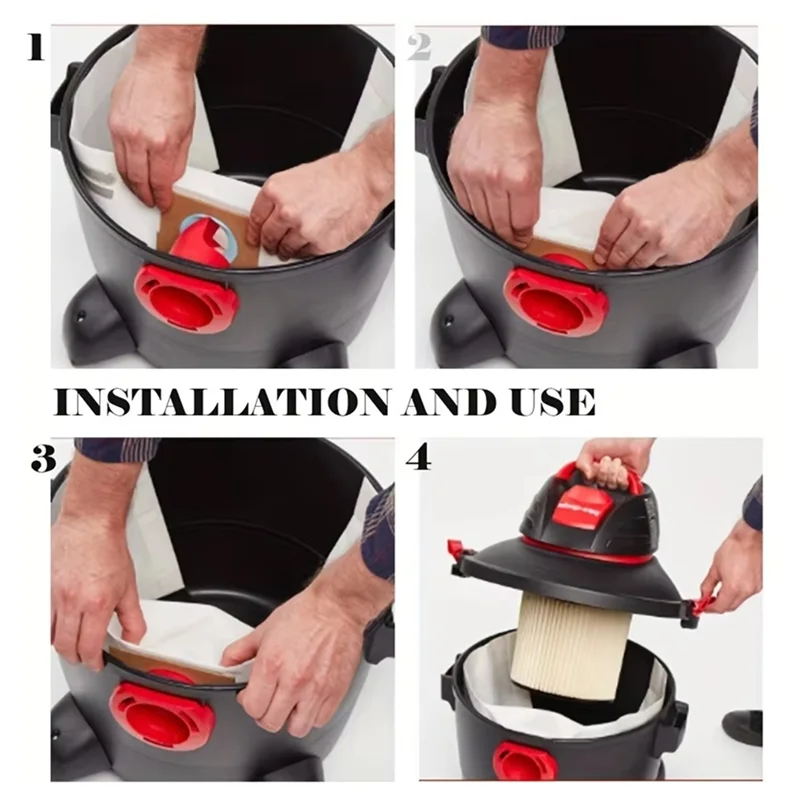 Sacchetti per la polvere per la sostituzione dell'aspirapolvere del negozio Sacchetti per la polvere Ridgid VF da 5-8 galloni 9066100 90661 universali