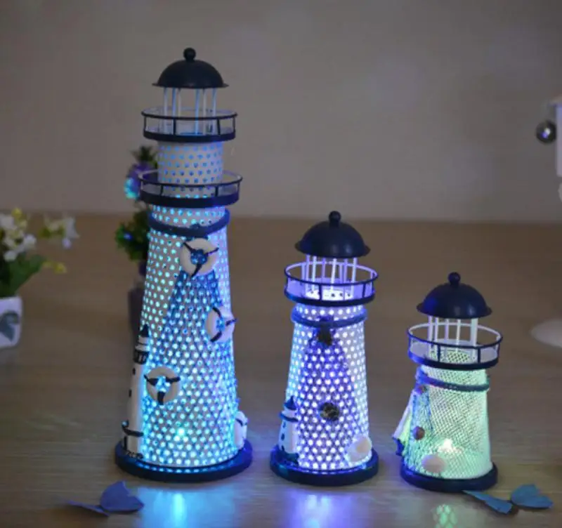 Nieuwe Kleurrijke Licht Up Speelgoed Marine Vuurtoren Kinderen Speelgoed Gift Mooie Home Party Decoratie