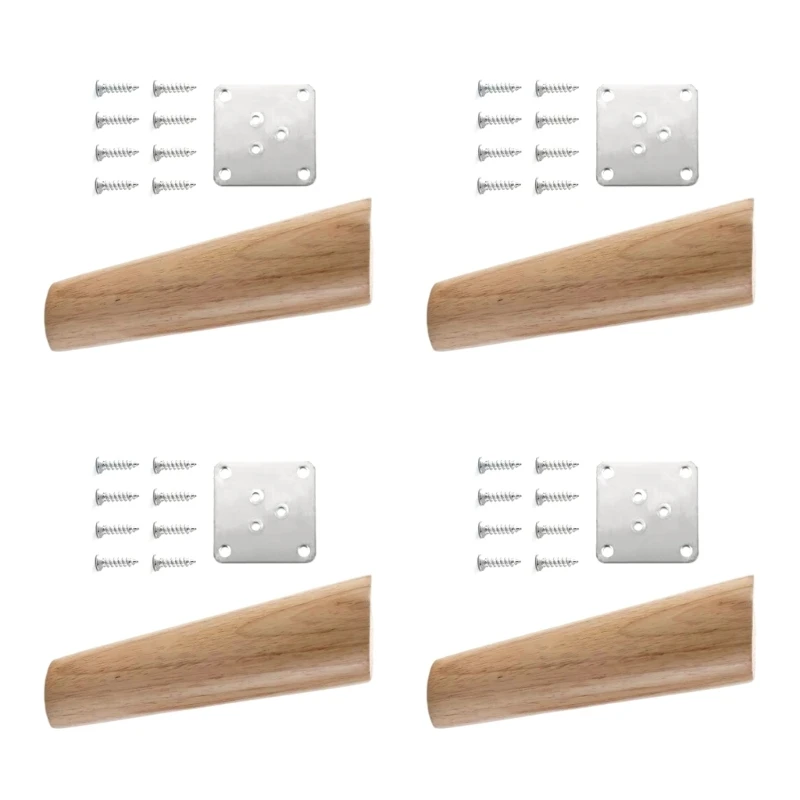 4 pezzi rinforzo per gambe da tavolo in legno massello, staffe stabilizzanti per sedie da scrivania