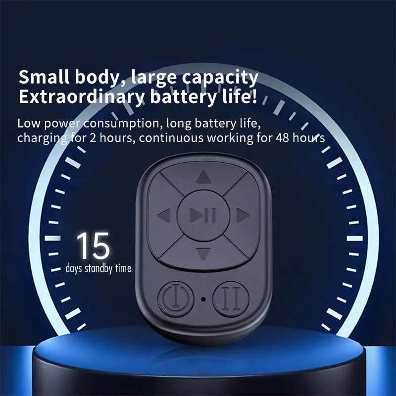 Remote Control for iPhone Android Phone iPad Bluetooth Page Turning Ring Selfie Shutter Wireless TikTok Photo Video Control