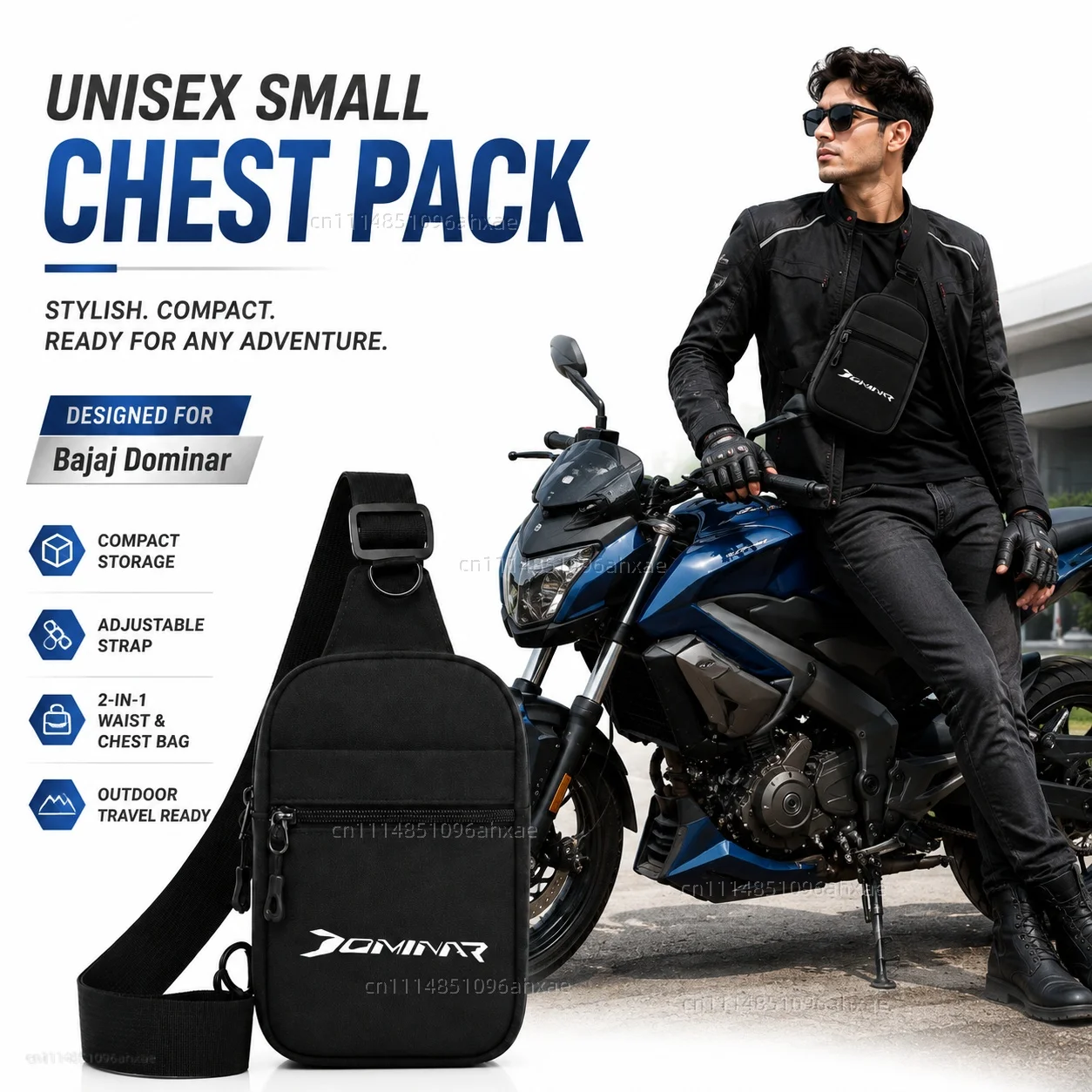 

Motorcycle 2In1 Multi-functional Waist Bag Chest Bag Outdoor Travel Bag For Bajaj Dominar 250 400 Dominar400 Dominar250
