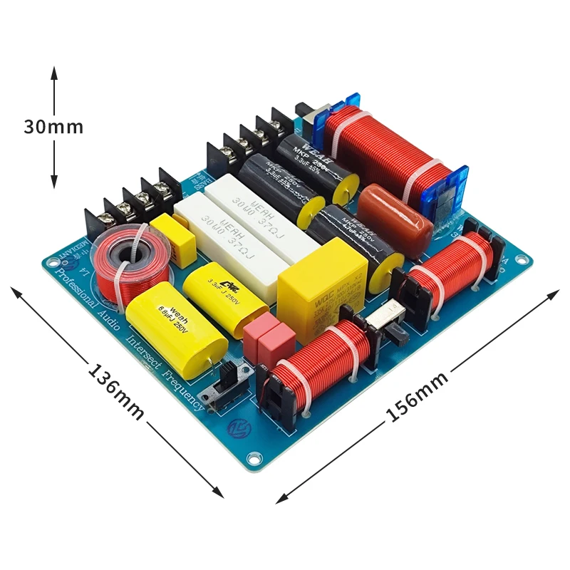 350W Treble Midrange Bass Speaker Audio Passive Crossover 3 Way Network Frequency Divider High Mid Low Filter Board WEAH 3509