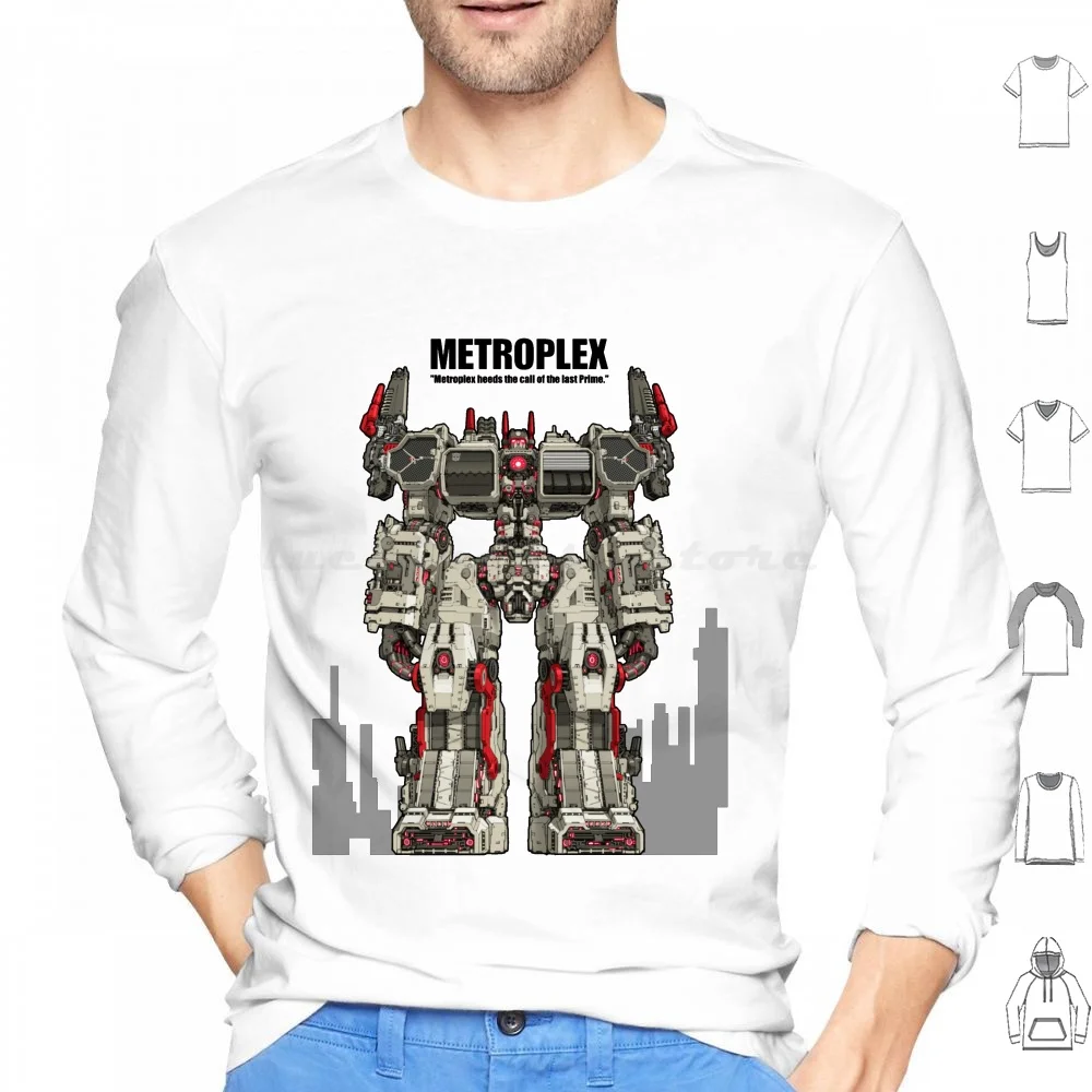 

Metroplex _ Citybot Hoodies Long Sleeve Metroplex Autobot Citybot Robot Mechanic Mech Weapon Turret Sci Fi Animation