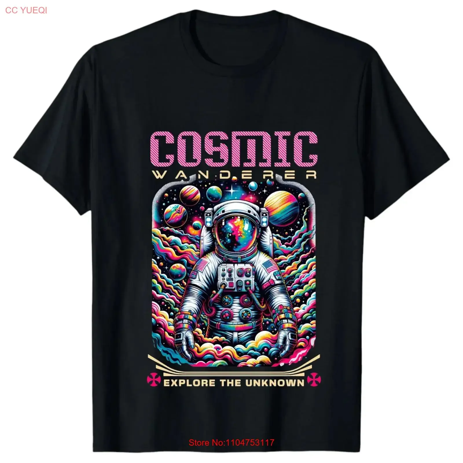 Cosmic Wanderer Explore the Unknown Beyond Limits T shirt vintage Washed Soft Breathable Stylish designer clothes Versatile