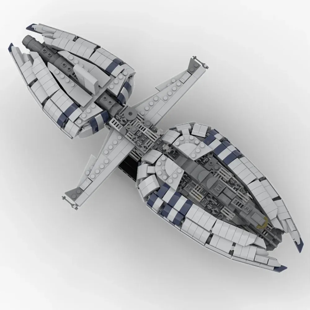 

MOC building assembly building blocks catapult machine spaceship classic model building blocks children, frigate holiday gifts,