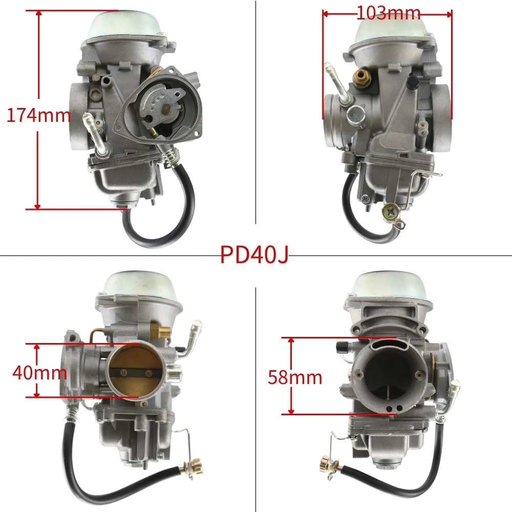 40mm PD40J Motorcycle Carburetor For Polaris Sportsman 500 4x4 2001-2013 400cc-600cc 4 Stroke Engine ATV Carb