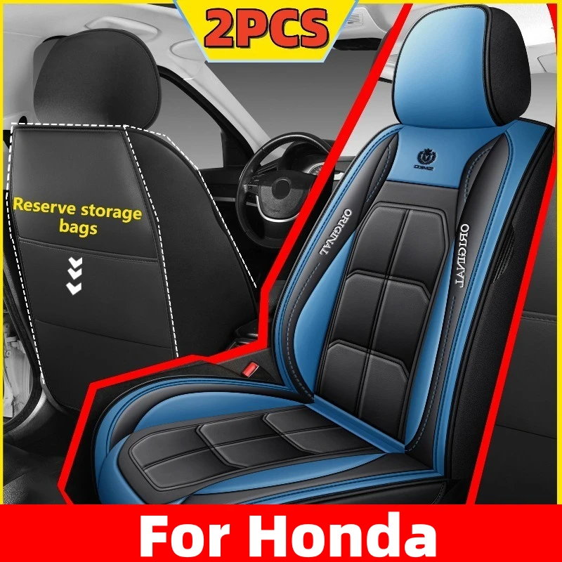 

Car seat cover waterproof wear-resistant PU leather front row two-seater full leather full wrap seat cover For Honda