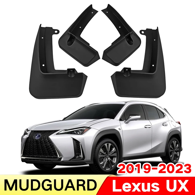 

Mud Flaps For Lexus UX UX200 UX250h HYBRID 2019-2023 2022 Splash Guards Fender MudFlaps Front Rear Mudguards Car Accessories