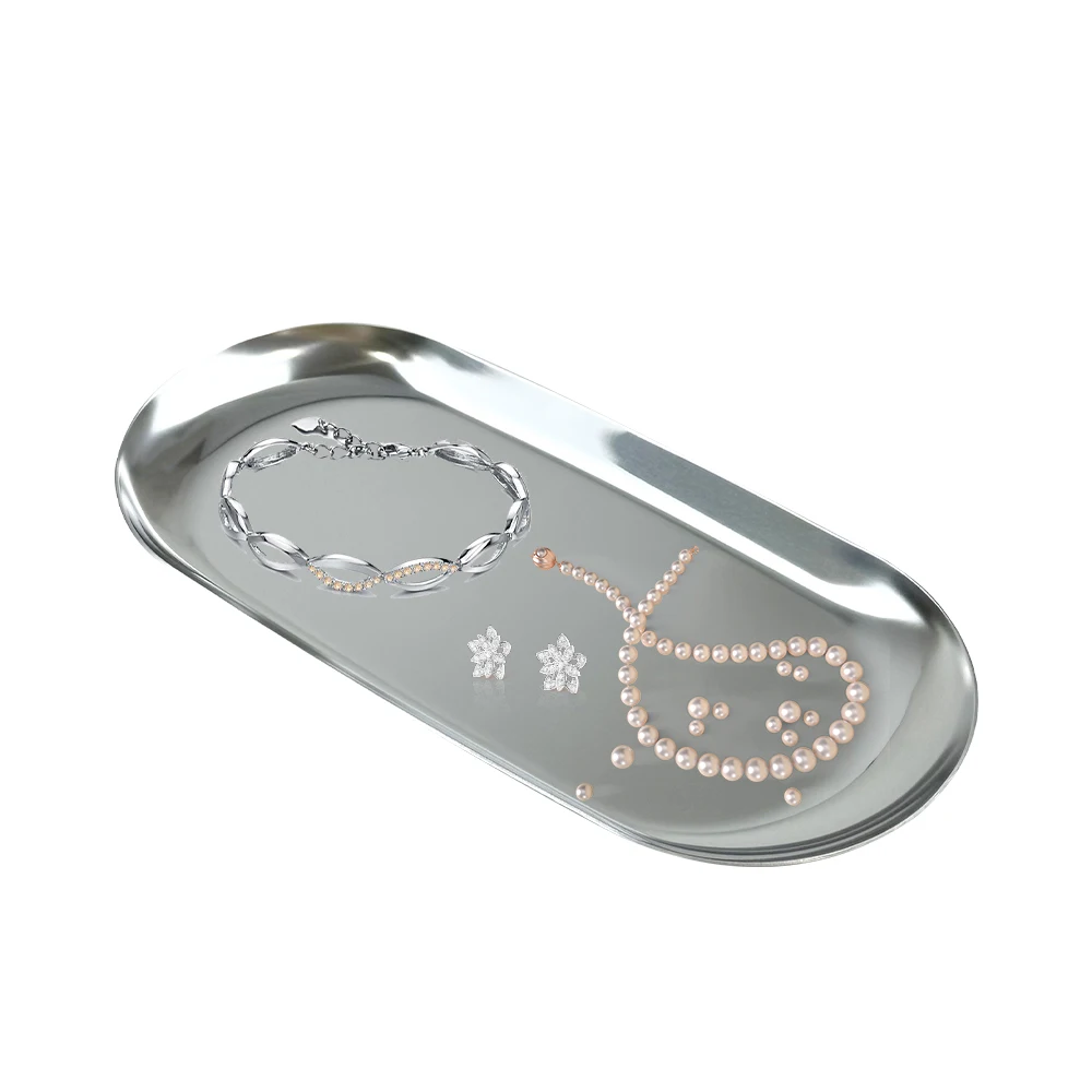Stainless Steel Dental Tray Surgical Medical Disinfection Plate Nail Tattoo Dish Cosmetic Storage Container Dentistry Instrument