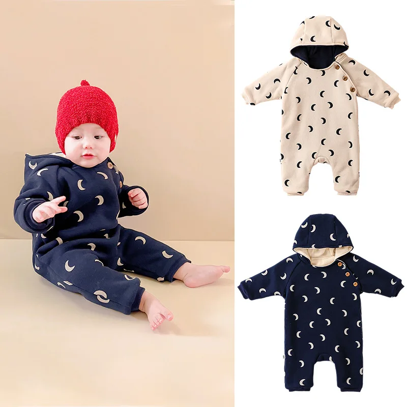 

Baby Jumpsuit Winter Cotton Jacket with Cotton Padding Thickened Jumpsuit Climbing Suit Winter Clothing Outdoor Clothing