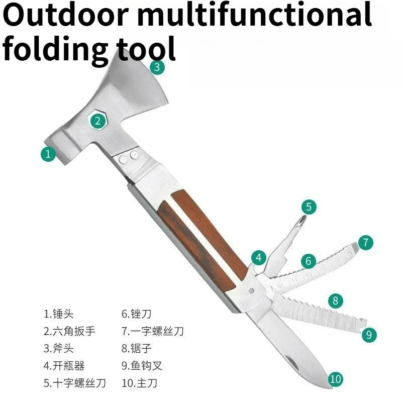 

NEW Multifunctional Folding Car Pliers Safe Household Portable Axe Outdoor Self-defense Portable Combination EDC Tool