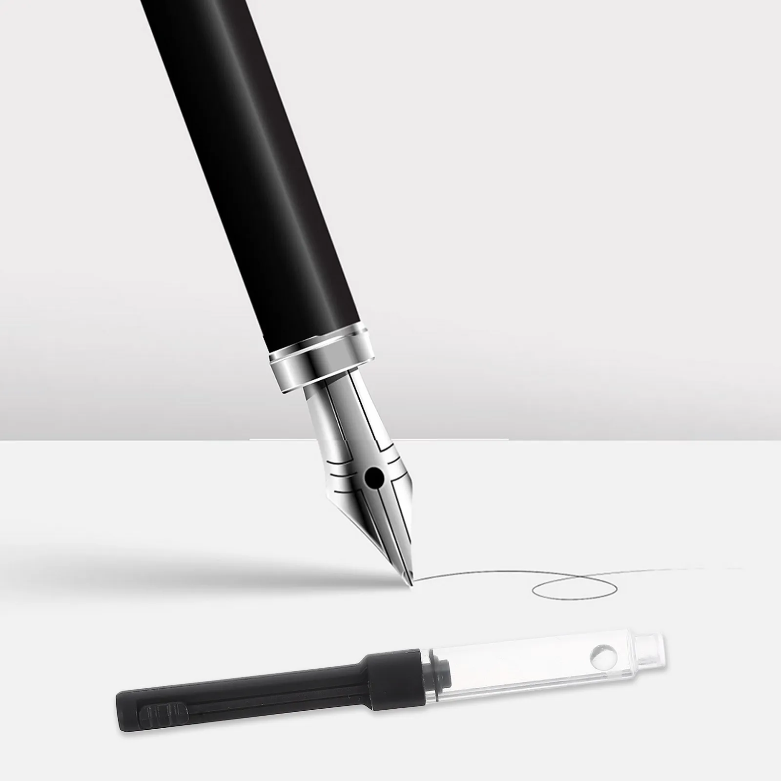 

10Pcs Refillable Fountain Pen Ink Converters Universal Pull Type Large Capacity Ink Refill Tool for Writing Pens Compatible Most