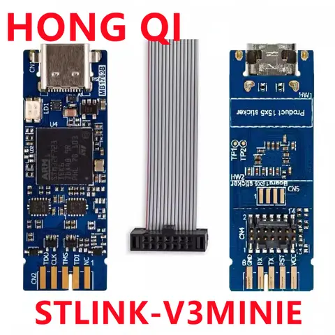 1 PCS STLINK-V3MINIE STLINK-V3 compacto autônomo em circuito depurador e programador para STM32 mini sonda STLINK V3MINI