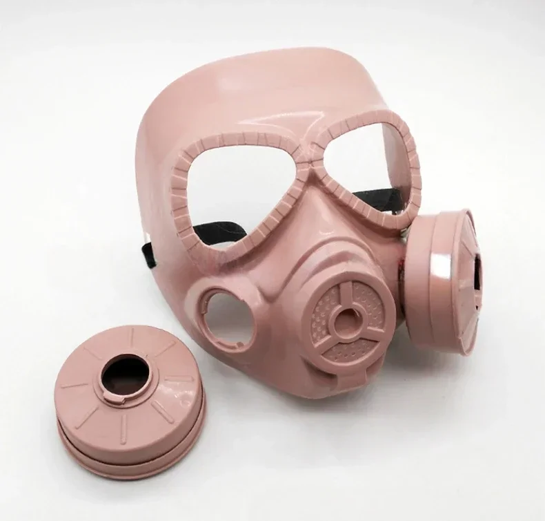 Taktische Maske Airsoft BB Gun CS Cosplay Kleidung Schutz Vollgesichts-Gasmaske Rosa Grün Schwarz Abnehmbare Taktische Gasmasken – Detail 14