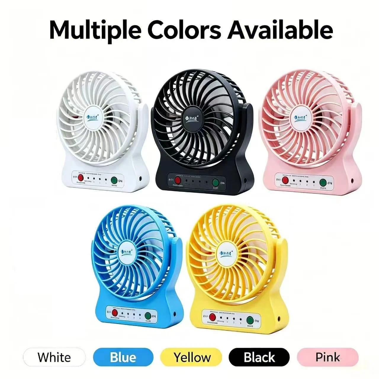 Small Fan Monitor USB Fan Mini Rechargeable Mute Adjustable Angle Desktop Student Dormitory Bed Portable And Portable