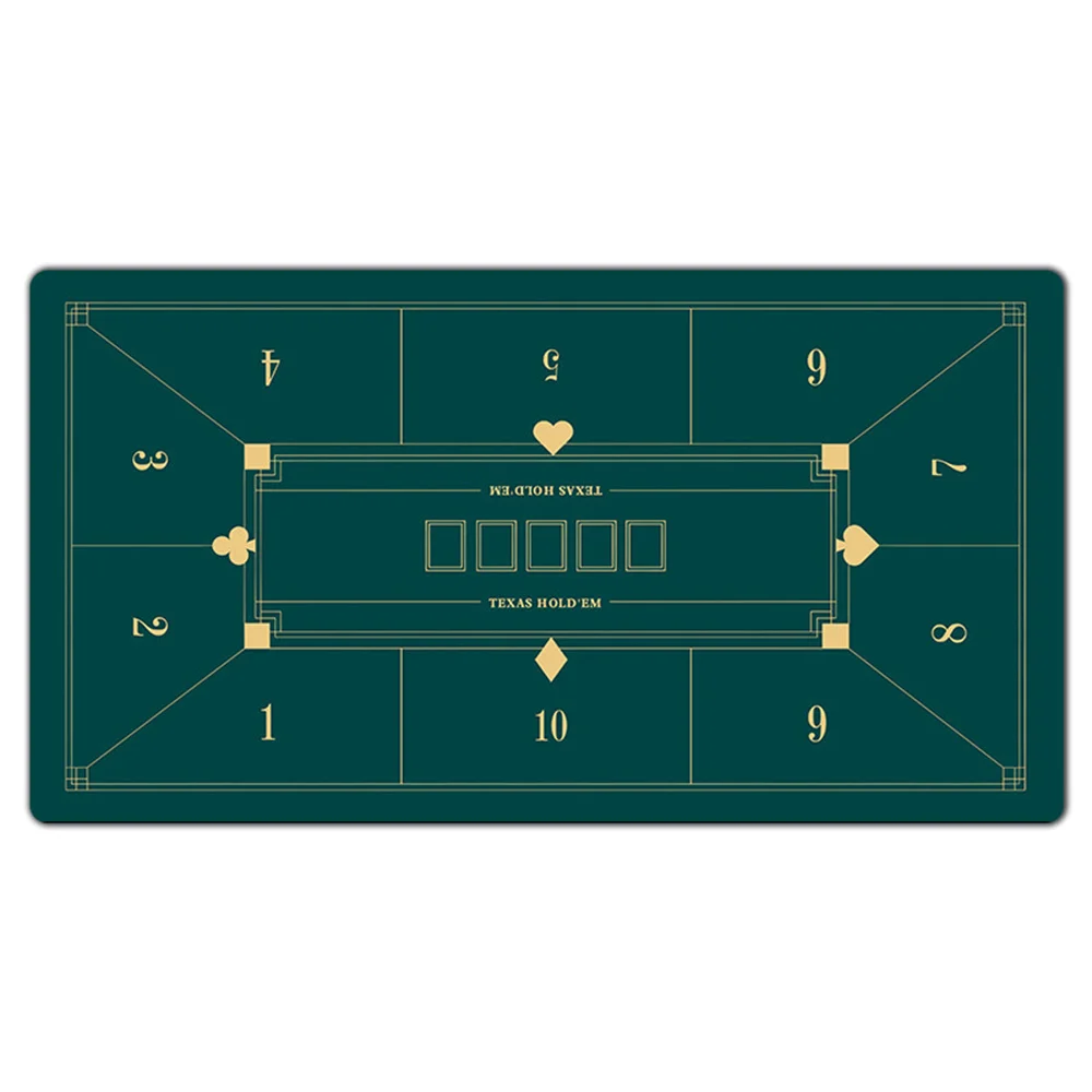 

Утолщенный профессиональный резиновый коврик для покера Texas Hold'em, покерное покрытие, коврики для покера для вечеринок, для игры в маджонг