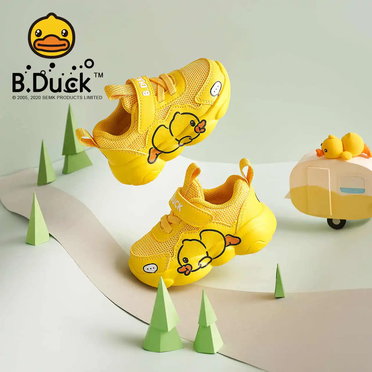 B.Duck Kid's Shoes Boys Girls Sneakers Toddler Spring Autumn Lightweight Breathable Anti-slip Original Brand Design