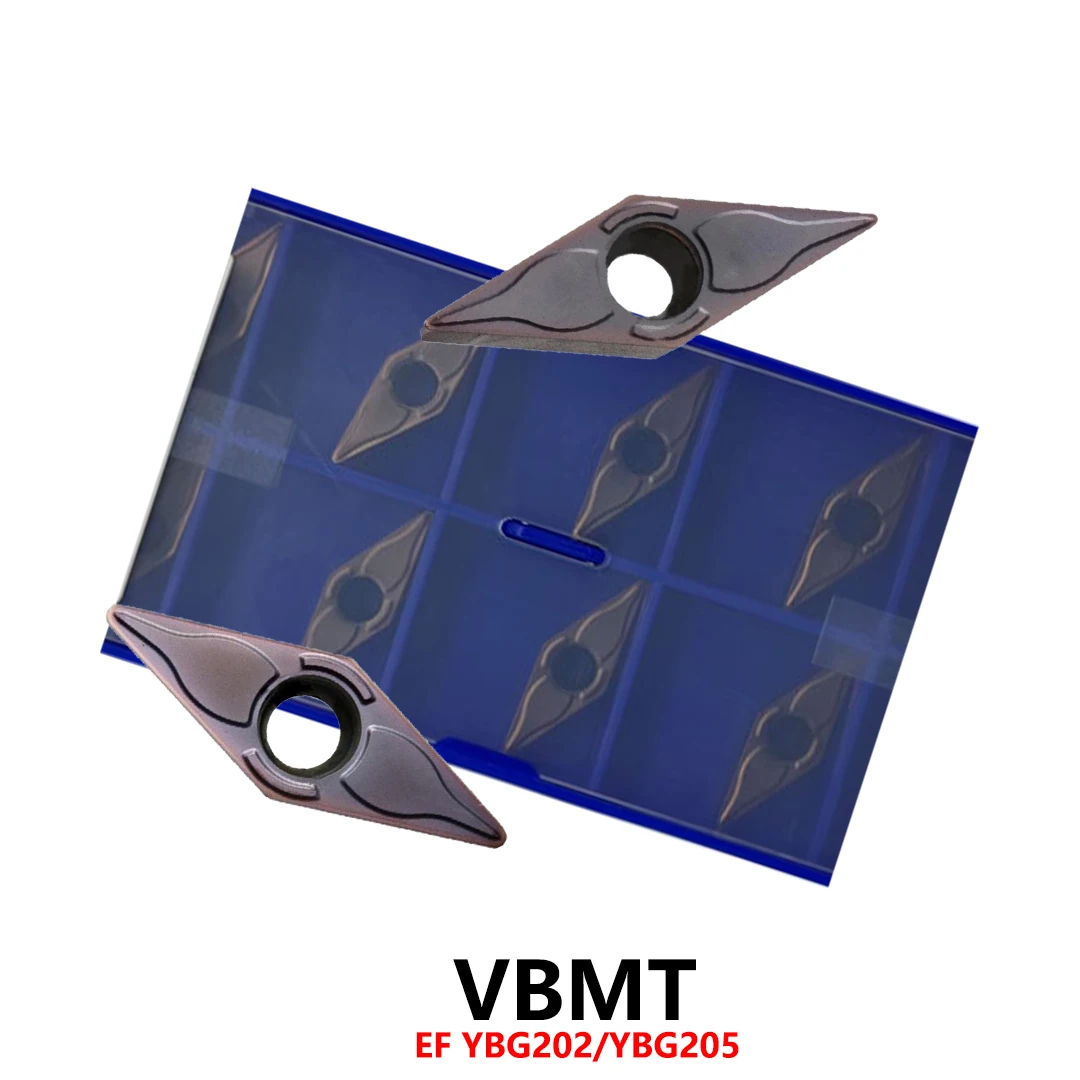 

Оригинальные VBMT110302 VBMT110304 VBMT160408 VBMT160404 EF YBG202 YBG205 Твердосплавные вставки с ЧПУ VBMT 160404 Инструменты Вставки для токарных станков
