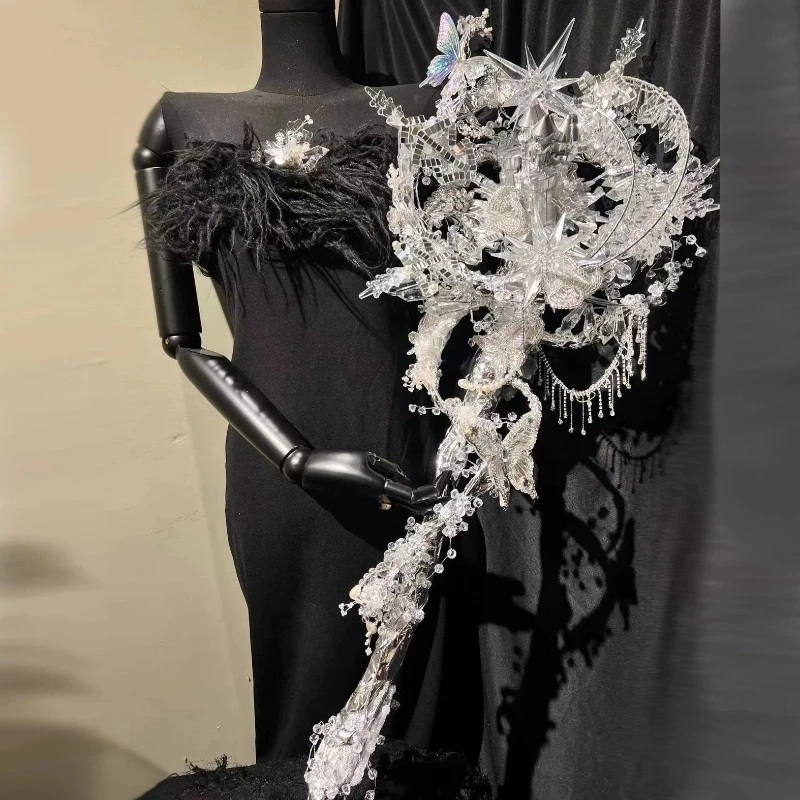 Castle Crystal] Western-style floor scepter bride bouquet wedding fairy energy heavy industry wedding gift