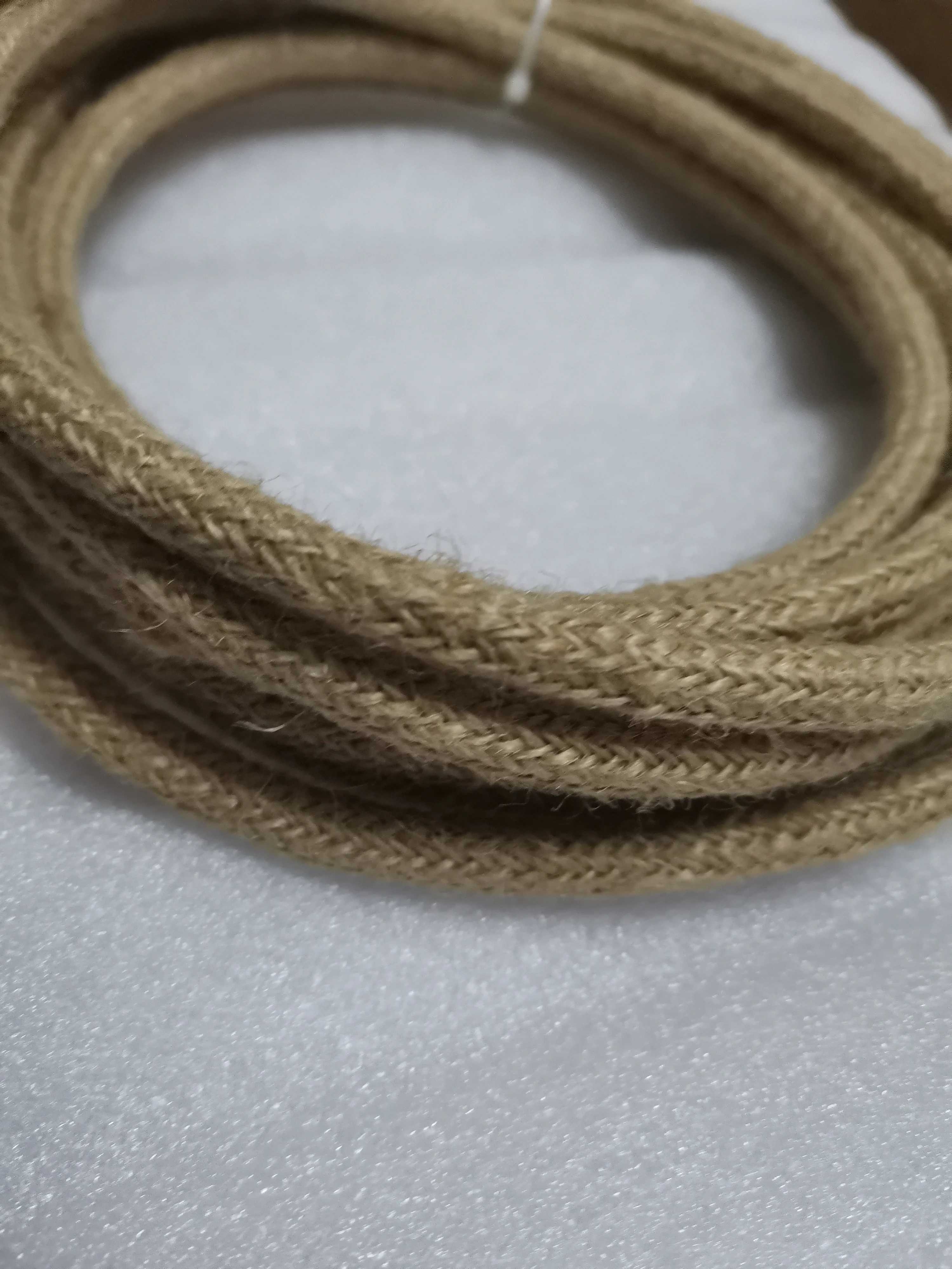 Vintage Power Cord Hemp Rope Light Copper Cord Hemp Braided Flexible Cable Electrical Wire For Retro Pendant Lights Lamp Cord