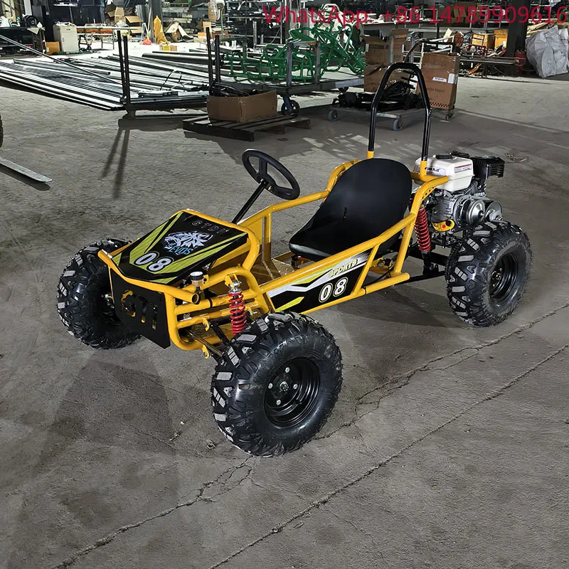 Kart à pédales tout-terrain 212CC 4 temps, Buggy de course professionnel sur piste pour adultes et adolescents, Véhicule de divertissement commercial robuste