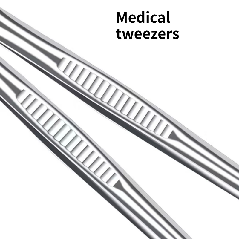 Dentist Medical Dental Tweezers Disposable Double Curved Dental Tweezers Professional Products Dental Treatment and Check Ups