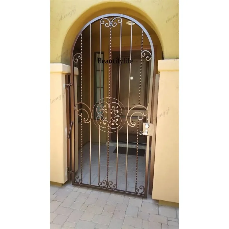 K153   Customization Hot Selling High Quality Wrought Iron Gate Design Iron Gates Wrought Iron Gate