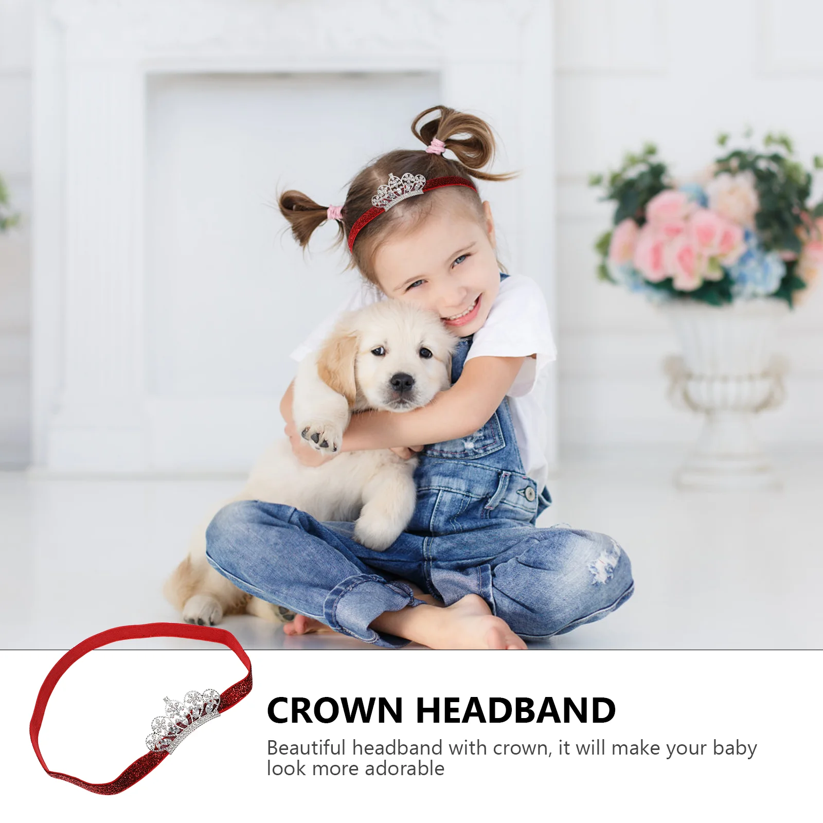 2 Pcs Festival Headband Baby Crown Headdress Girl Headgear Infant Hairband Newborn Hairbands