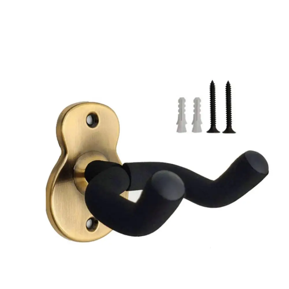 1PC Universal Metal Guitar Hanger gancio per montaggio a parete acustico supporto antiscivolo per accessori per strumenti Ukulele per chitarra elettrica