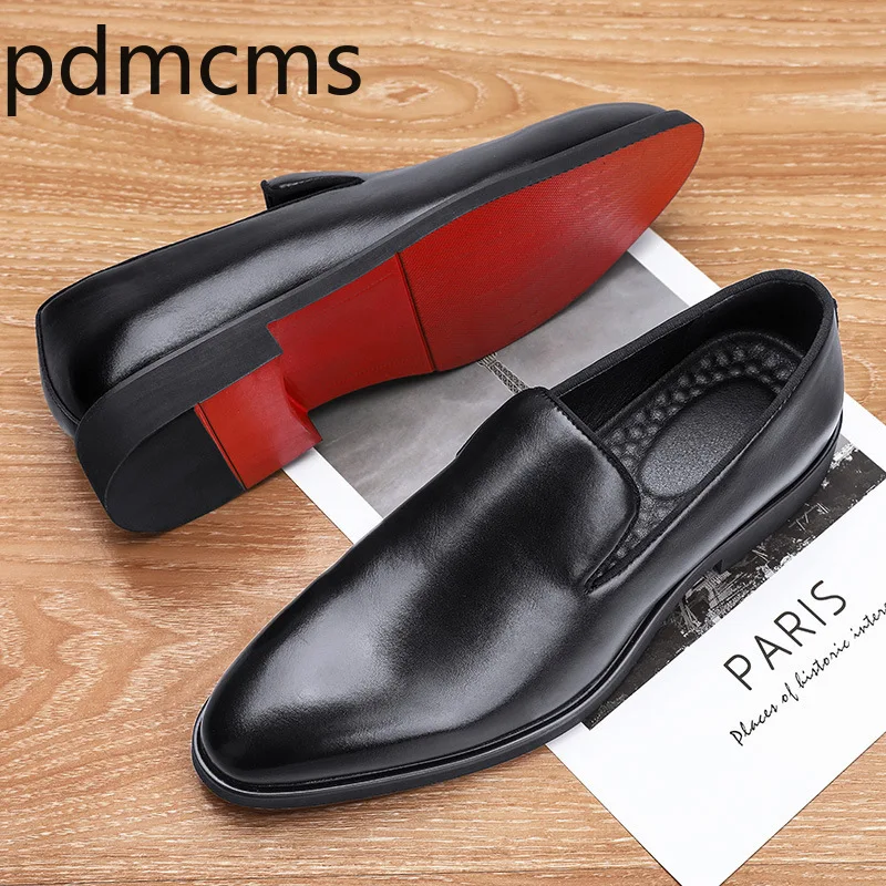 Zapatos de hombre, calzado de moda para la oficina, zapatos de cuero para ocasiones formales, nuevos y cómodos, zapatos de vestir para hombre, disponibles en tallas grandes, tipo mocasín, zapatillas para hombre.
