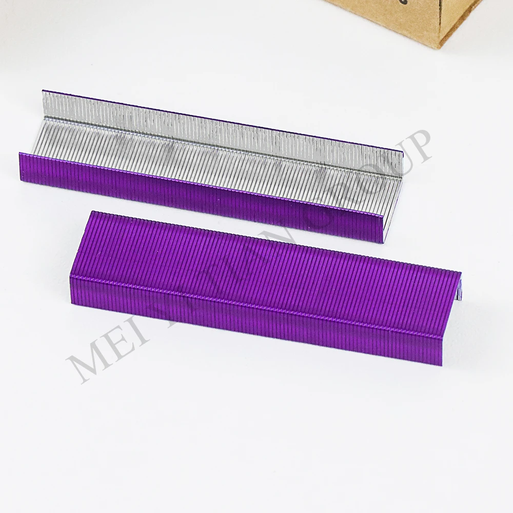 Purple Staples Standard Stapler Staples Refill 26/6 Size 950 Staples per Box for Office School Stapling Stationery Supplies